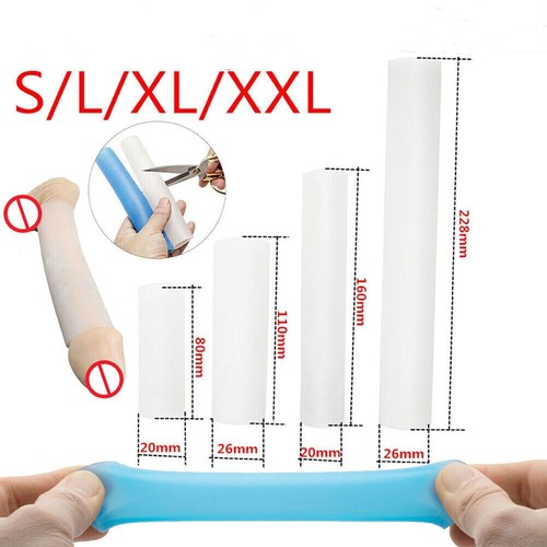 Male Soft Penis Extender Stretcher Max Vacuum Enhancer Enlarger Silicone Sleeve - Picture 1 of 16