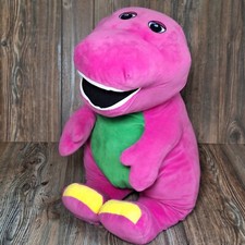 Fisher Price Speak N Sing 27" Barney Plush Large Jumbo Dinosaur Soft Toy 2017
