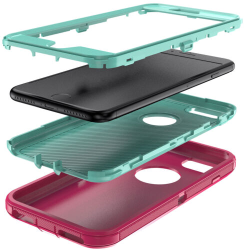 For Apple iPhone 6/6s Plus Protective Case Hybrid Rugged Cover Screen Protector - Picture 3 of 55
