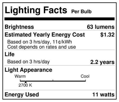 Westinghouse 0354000 - 11 Watt S14 Incandescent Light Bulb