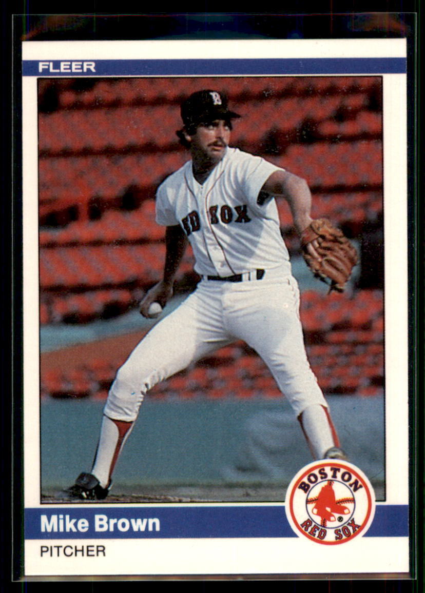 1984 Fleer Mike Brown RC #394 Boston Red Sox