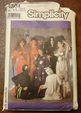 Vintage 1989 Simplicity Halloween Costume patterns. Size AA XSM-LG Pre-owned