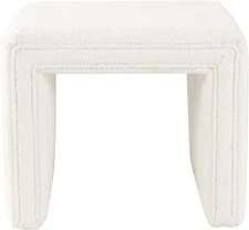 Modern Channel Tufted Ottoman Home Décor|Ottoman for Living Room & Bedroom - Cre