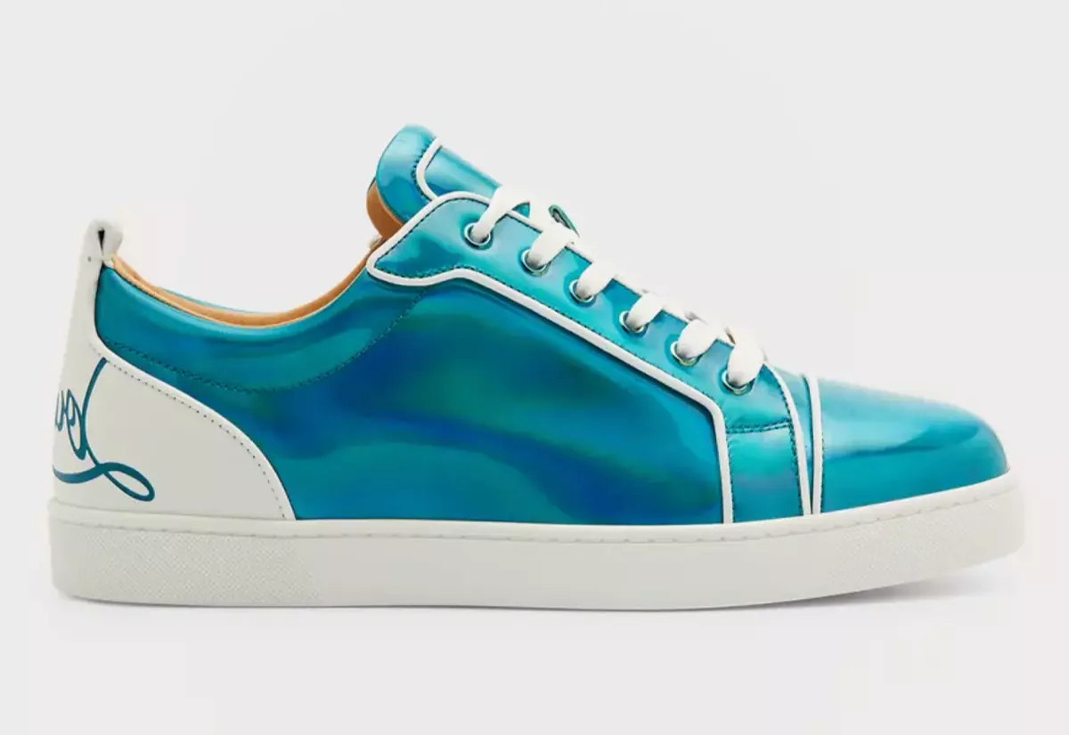 Christian Louboutin Fun Louis Junior Flat Low Top Sneaker in Blue for Men