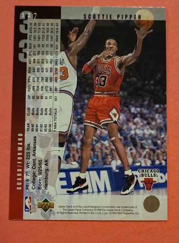 1994 Upper Deck #127 Scottie Pippen NM-MT - Picture 2 of 2