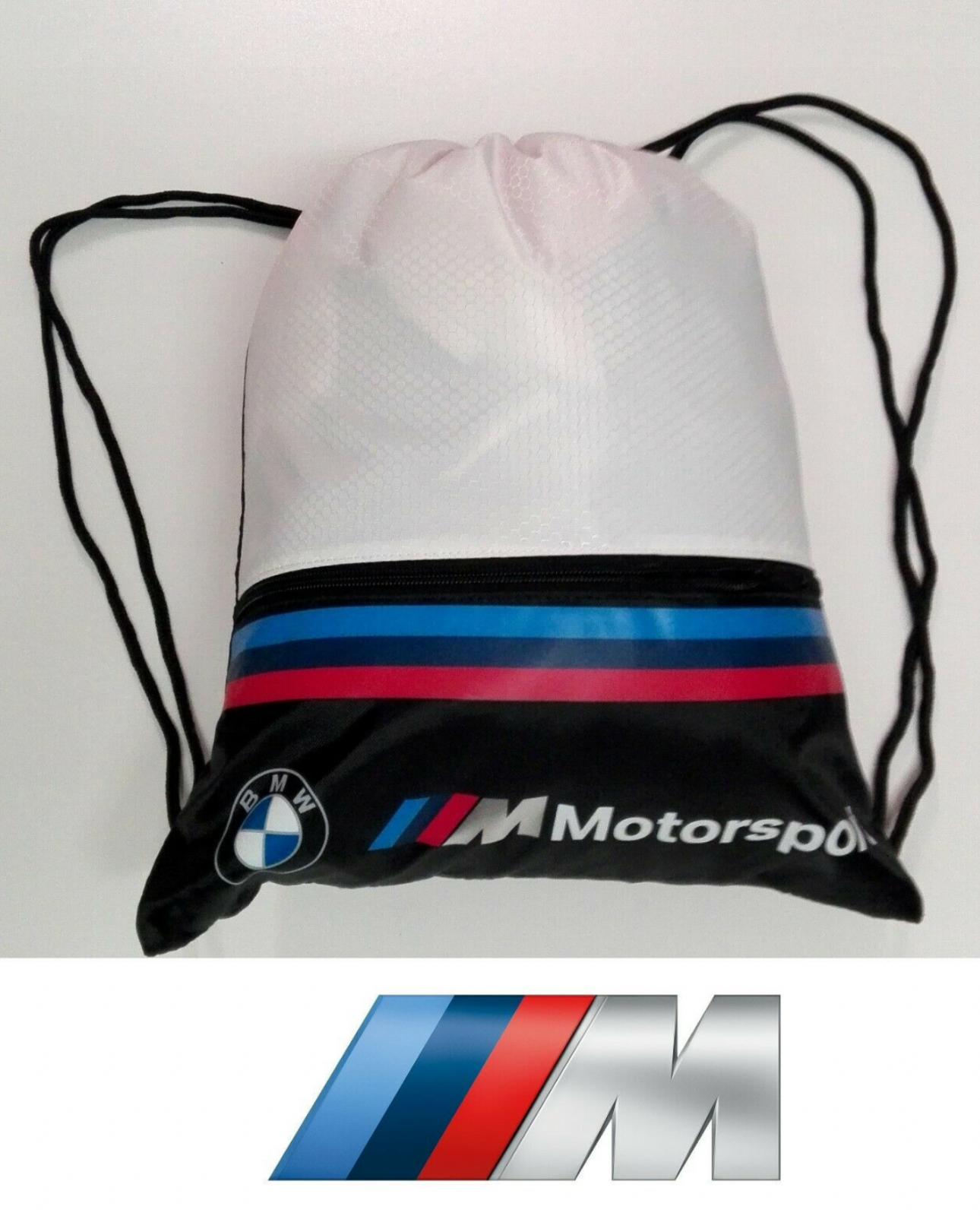 BMW M Motorsport Sports Bag ZIPPER Pocket 80282461128 Genuine for 