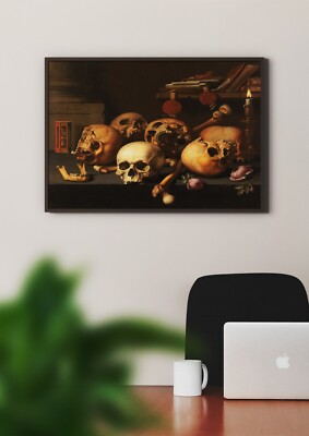 Aelbert Jansz van der Schoor: Vanitas Stillleben. Kunst Giclée Museum Geschenk Druck