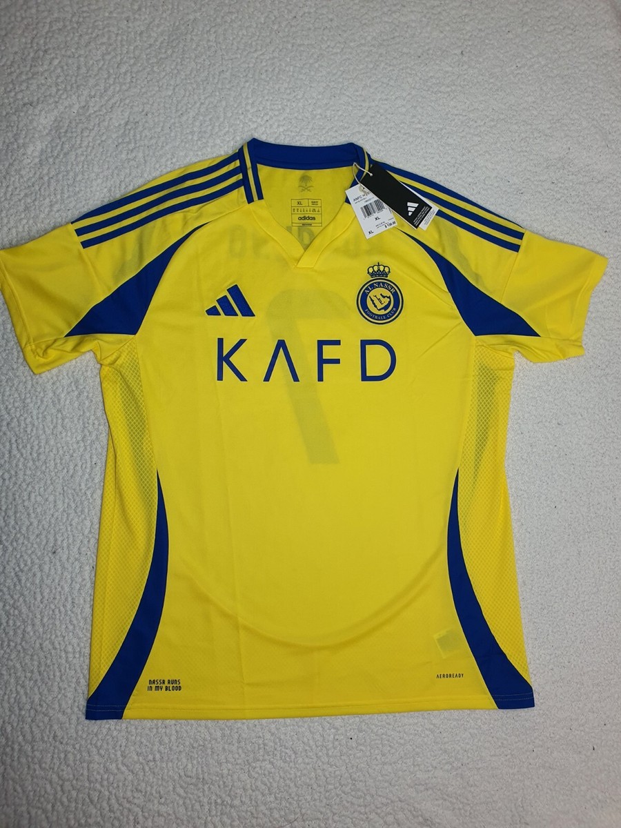 ADIDAS AL NASSR FC 24/25 RONALDO #7 JERSEY MENS SIZE XL JP0459