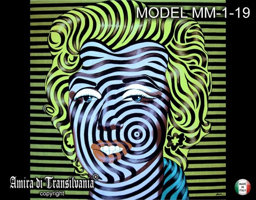 Contemporary Art Painting Marilyn Monroe Green Woman Portrait Famouse Pop Artist - Picture 6 of 24