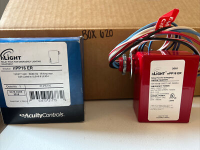 Acuity Controls nLight Relay Pack for Emergency Lighting Equipment nPP16 ER NEW