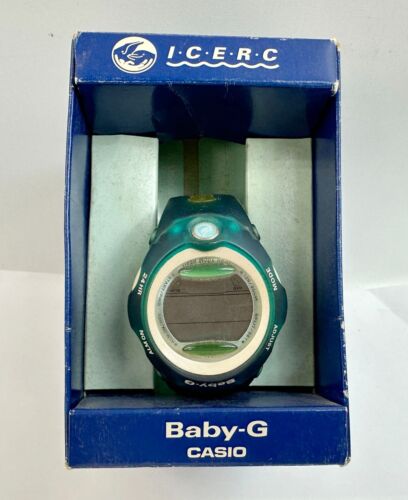 AUTHENTIQUE Excellent Occasion CASIO Baby-G I.C.E.R.C.BG-163-2CVER BOITE Pas de batterie Fedex - Photo 1 sur 10