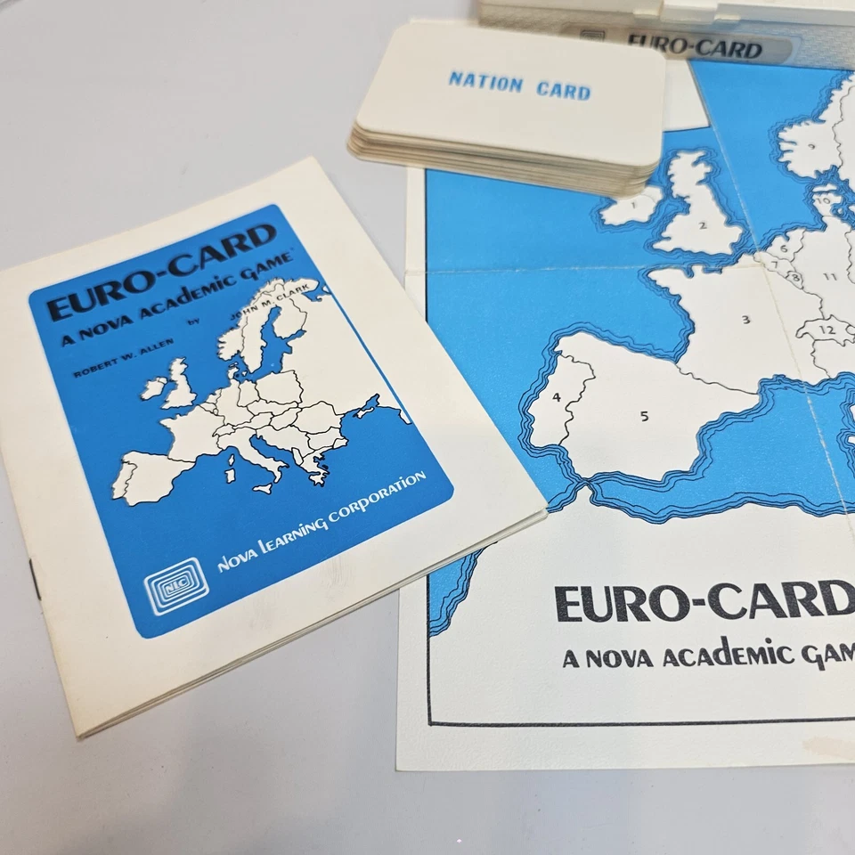 1967 Vintage  Nations of Europe Game, A Nova Academic Game COMPLETE with box. - Image 3 of 4