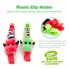 Baby Soothers 2-Pack Plush Silicone Pacifiers with Adorable Snake Nipple Design