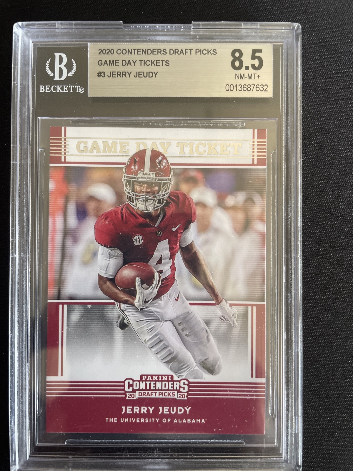 Jerry Jeudy Panini Contenders Draft Picks Game Day Ticket #3 Base