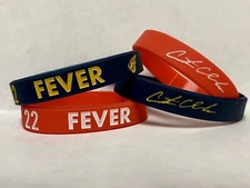 CAITLIN CLARK  WRISTBAND 2 SET SILICONE BRACELETS INDIANA FEVER WNBA Adult Large