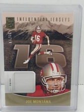 2024 Donruss Elite Joe Montana Influential Jerseys Patch 39/99 #IJS-JMO Card