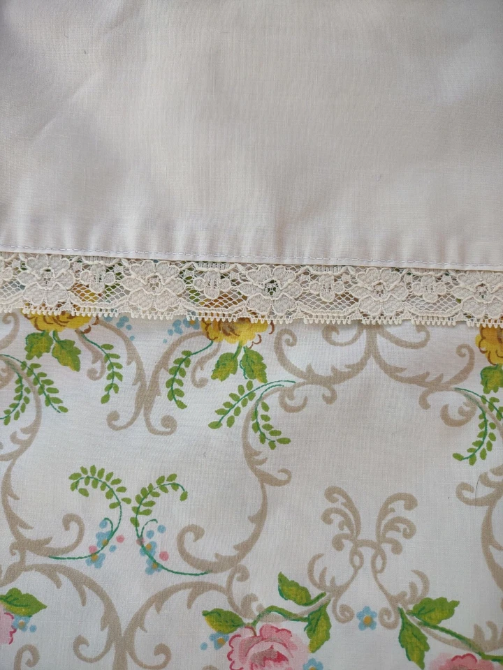 Sábana bajera plana doble Cannon Royal Family de 2 piezas y funda de almohada Shabby Cottage Foto 4 de 4