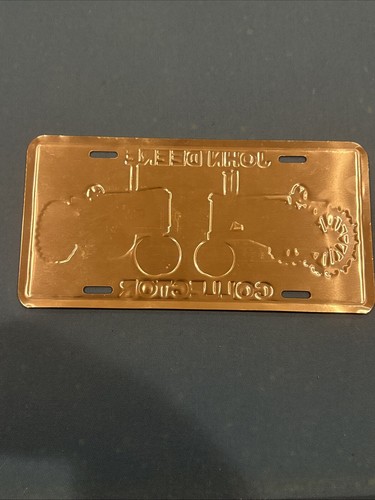 Placa de matrícula de coleccionista John Deere dos tractores 12"" x 6" con licencia oficial - Imagen 7 de 7