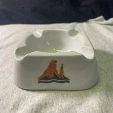 Vintage Rare Ashtray Scharlachberg Meifterbrand Restaurant Konigl Pr Jettou 4.5”