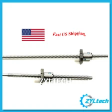 ZYLtech Precision (TRUE C7) 12mm 1204 Antibacklash Ball Screw w/ Ballnut - 550mm
