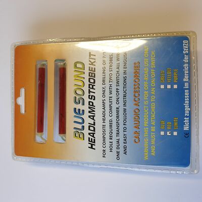 12 Volt Stroboskop Licht Strobe KIT rot 7 cm
