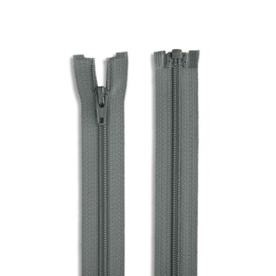 YKK Dark Grey Nylon Coil Jacket Zippers 100 Pack - Color 578-Length 8.0''