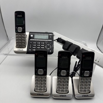 VTech 4 Handset Connect to Cell Answering System DS6752-4 With Dual Caller ID