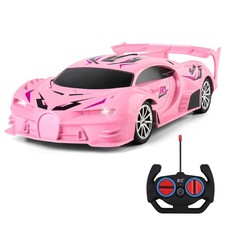 Pink Rechargeable Remote Control High Speed Drift RC Cars for Girls Kids Toys