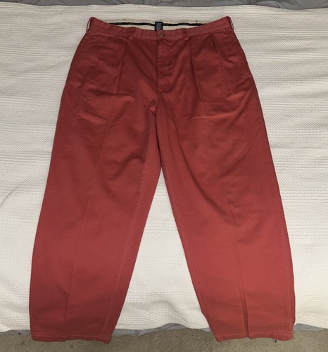 Polo Ralph Lauren, VTG 90s Polo Ralph Lauren Relaxed Fit Bold Pink Chinos-36W31L-Excellent-Unworn-