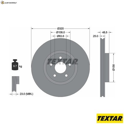2x BREMSSCHEIBE 92149105 FÜR VOLVO V50 S40/II C70/Convertible C30 FORD 2.0L V50