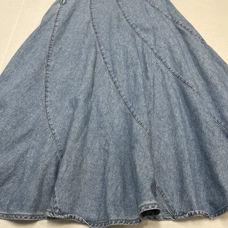 Falda Vintage Liz Wear Y2K Para Mujer 4 Denim Acampanada Parecida Maxi Western Cottagecore Foto 3 de 4