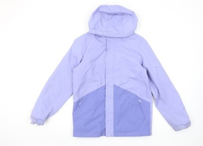 Mountain Warehouse Jungen lila Kapuze Regen Mantel Jacke 11-12 Jahre wasserdicht