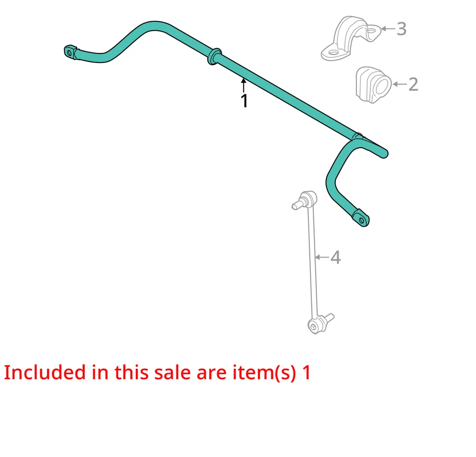 Stabilizer Bar Front Convertible 22.5mm Diameter Fits 07-15 MINI COOPER 2656800 - Image 3 of 4