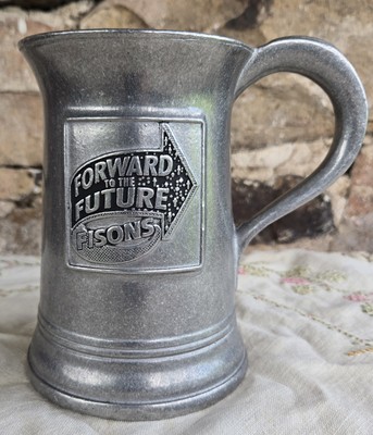 Carson Castings Alloy Hollowware 6.5'' Water Pitcher Advertising Fisons Pharma