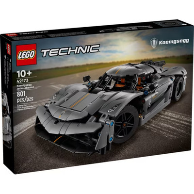 LEGO Technic Koenigsegg Jesko Absolut Grey Hypercar, Sports Car Building Toy 