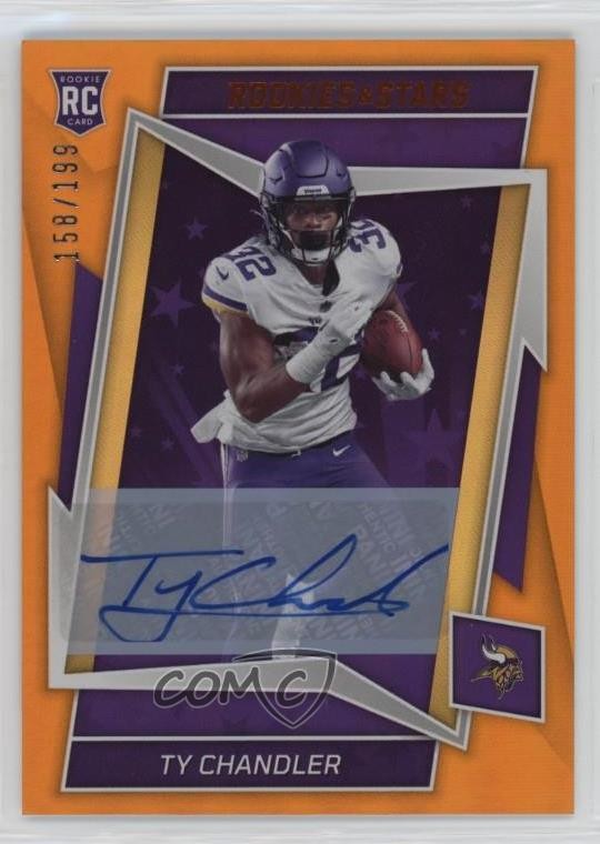 Ty Chandler Panini Rookies & Stars #151 Signature-Orange