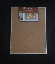 Quartet Bulletin Board Cork 17 x 23 Aluminum Frame Wall Mount 85112B