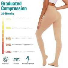 20-30 mmHg Medical Compression Pantyhose Support Hose Varicose Veins Stockings