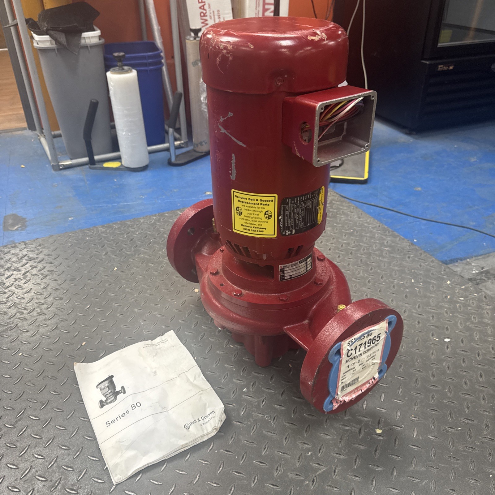 New Bell & Gossett 80 BF 6.75 Inline Centrifugal Pump
