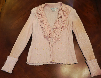 Rare!  Women's Pink Jacket and Camisole by Alexandra Rosati size Medium