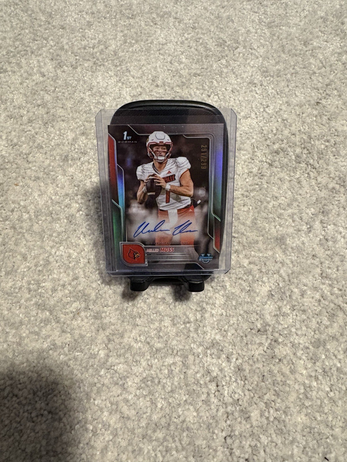 2025 Bowman Chrome U Miller Moss Refractor Auto /299 1st Bowman Louisville