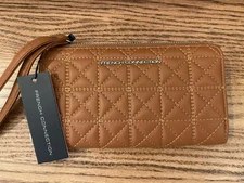 French Connection Mocha Bisque Eva Wristlet Wallet  Brown