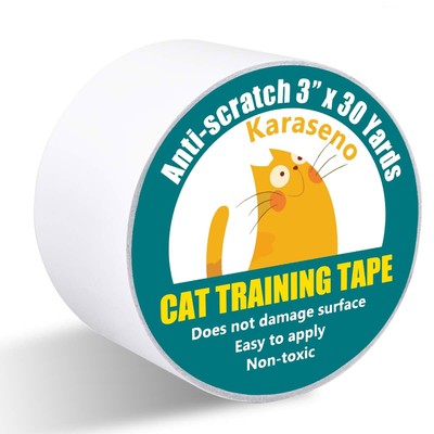 Anti Cat Scratch Tape, 3 inches x 30 Yards Pet Training Tape, 100% Transparen...