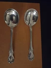 2- Old Master by Towle Sterling Silver Cream Soup Spoon 6 1/4"