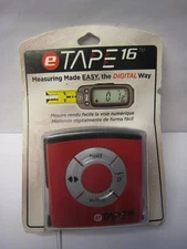 RED  eTape16 Digital Electronic Tape Measure 16 Feet Accurate Measuring E-Tape
