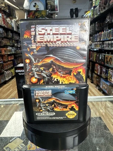 Steel Empire with Case  (Sega Genesis, Vintage Video game)
