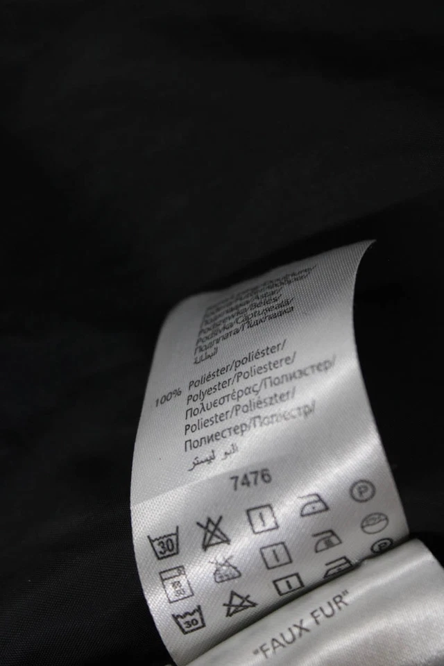 Mayoral Girls Striped Long Sleeve Snap Closure Basic Coat Black Size 12 - Image 4 of 4