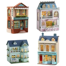 DIY Miniature Dollhouse Kit 3D Wooden House with Furniture