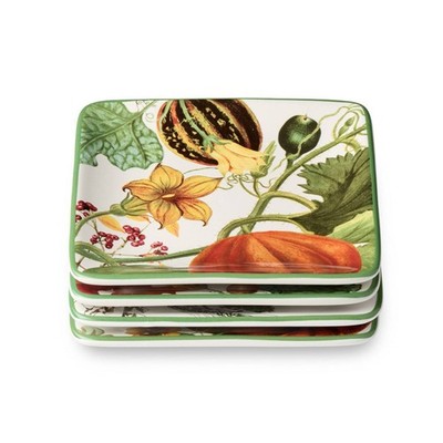 Certified International (Set of 4) 6'' Harvest Fields Canape Plates