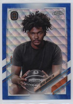2021 Topps Chrome OTE Overtime Elite Blue Wave Refractor 85/99 Bryce Griggs 0q3